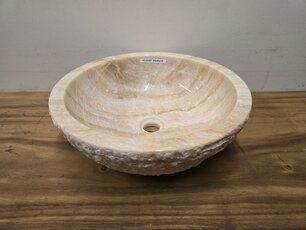 Onyx waskom - Rond - 45x45x15cm - FL23297 Onyx waskom - Rond - 45x45x15cm - FL23297