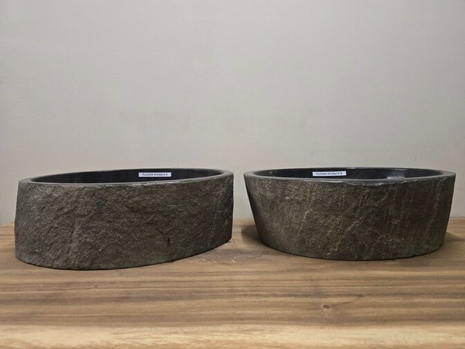 2 waskommen uit 1 steen - 47x38x15cm - FL23304