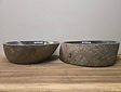 2 waskommen uit 1 steen - 50x38x15cm - FL23306