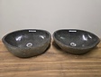 2 waskommen uit 1 steen - 54x39x15cm - FL23308