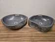 2 waskommen uit 1 steen - 52x42x15cm - FL23314