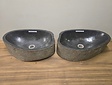 2 waskommen uit 1 steen - 53x35x15cm - FL23354
