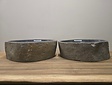2 waskommen uit 1 steen - 50x40x15cm - FL23356