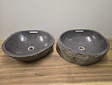 2 waskommen uit 1 steen - 49x43x15cm - FL23363