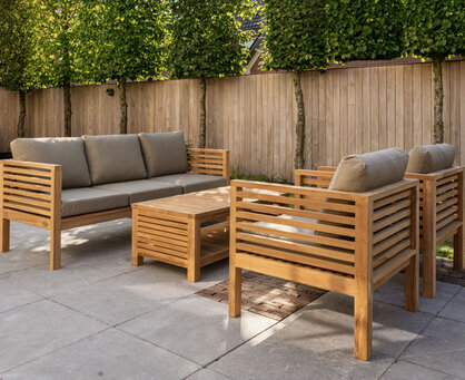 Kan teakhout buiten blijven staan in de winter?