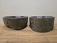 2 waskommen uit 1 steen - 37x33x15cm - FL23368
