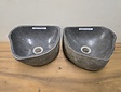 2 waskommen uit 1 steen - 31x28x15cm - FL23371