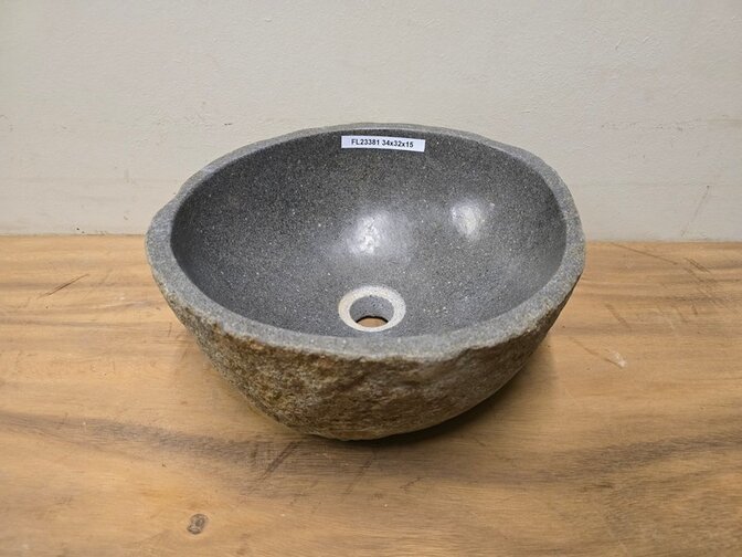 Waskom Natuursteen - 34x32x15cm - FL23381
