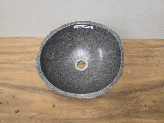 Waskom Natuursteen - 34x32x15cm - FL23381