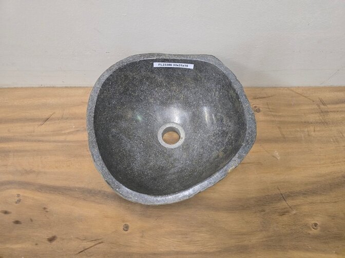 Waskom Natuursteen - 33x31x15cm - FL23386