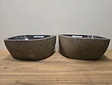 2 waskommen uit 1 steen - 35x33x15cm - FL23387