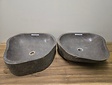 2 waskommen uit 1 steen - 53x49x15cm - FL23390
