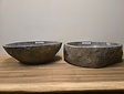 2 waskommen uit 1 steen - 48x39x15cm - FL23392
