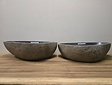 2 waskommen uit 1 steen - 56x37x15cm - FL23393