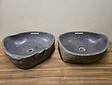 2 waskommen uit 1 steen - 52x45x15cm - FL23396