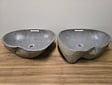 2 waskommen uit 1 steen - 53x41x15cm - FL23400