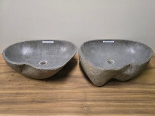 2 waskommen uit 1 steen - 53x41x15cm - FL23400