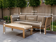3/4 persoons teak loungebank New Ibiza met tafel