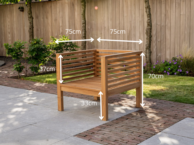 Teak Loungestoel Palermo