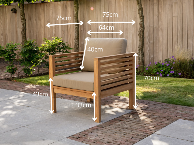 Kussen voor Palermo (per stuk) - Zand