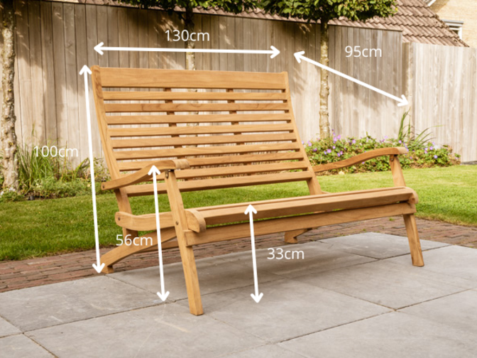 Teak Loungebank Dicaprio