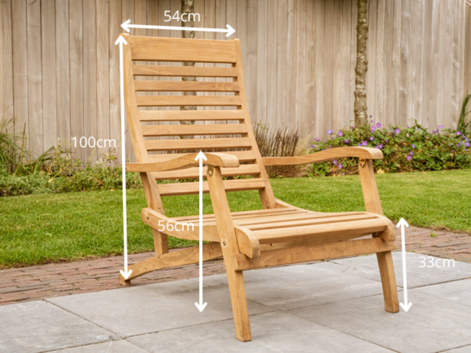 Teak Loungestoel Dicaprio