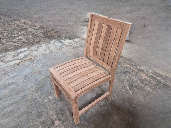 Tuinstoel Teak Torino verticaal zonder armleuning