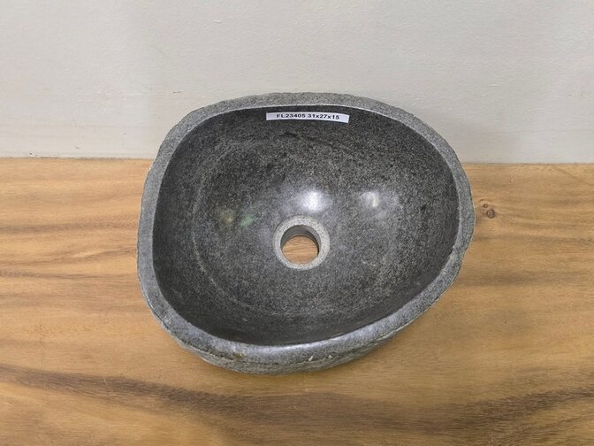 Waskom Natuursteen - 31x27x15cm - FL23405