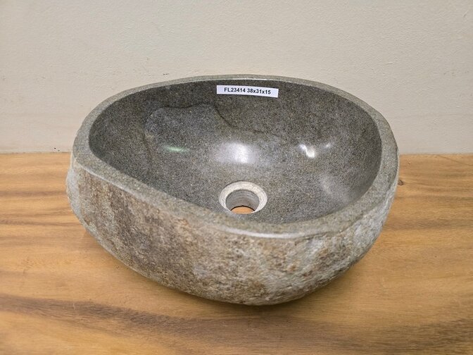 Waskom Natuursteen - 38x31x15cm - FL23414