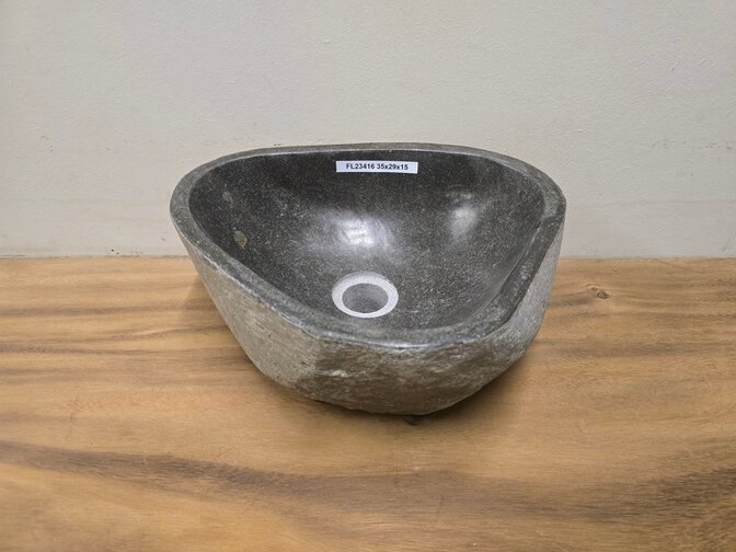 Waskom Natuursteen - 35x29x15cm - FL23416