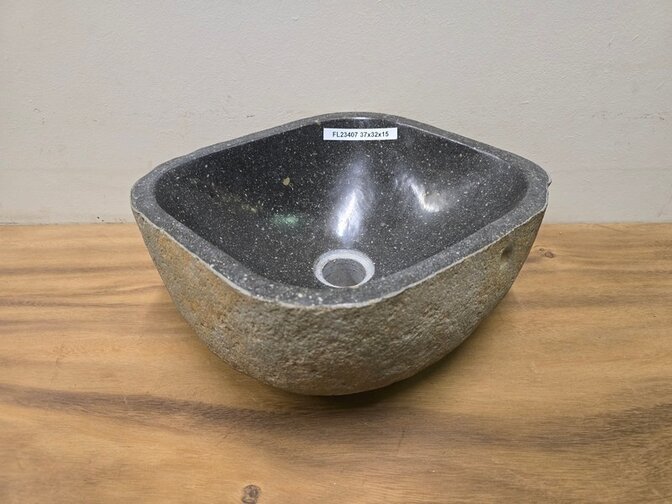Waskom Natuursteen - 37x32x15cm - FL23407