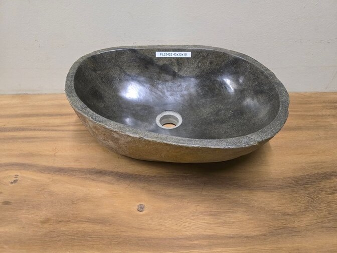 Waskom Natuursteen - 43x33x15cm - FL23422