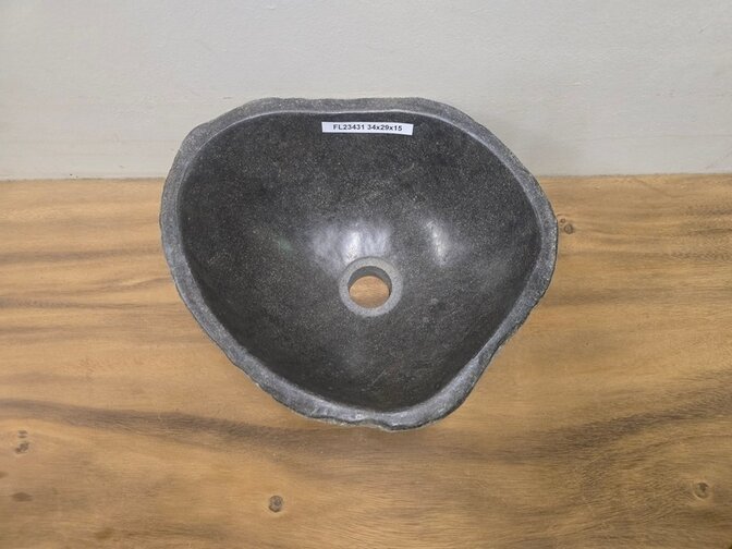 Waskom Natuursteen - 34x29x15cm - FL23431