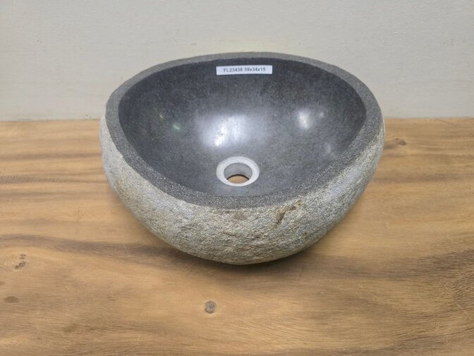 Waskom Natuursteen - 39x34x15cm - FL23436