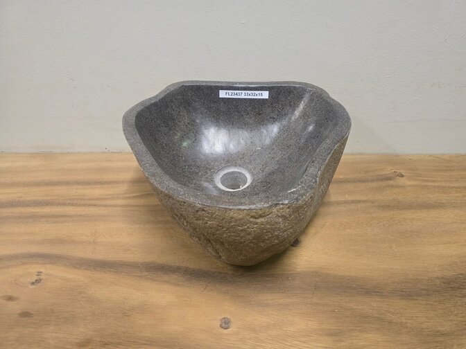 Waskom Natuursteen - 33x32x15cm - FL23437