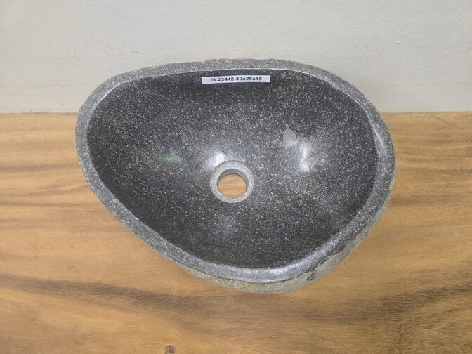Waskom Natuursteen - 39x28x15cm - FL23442