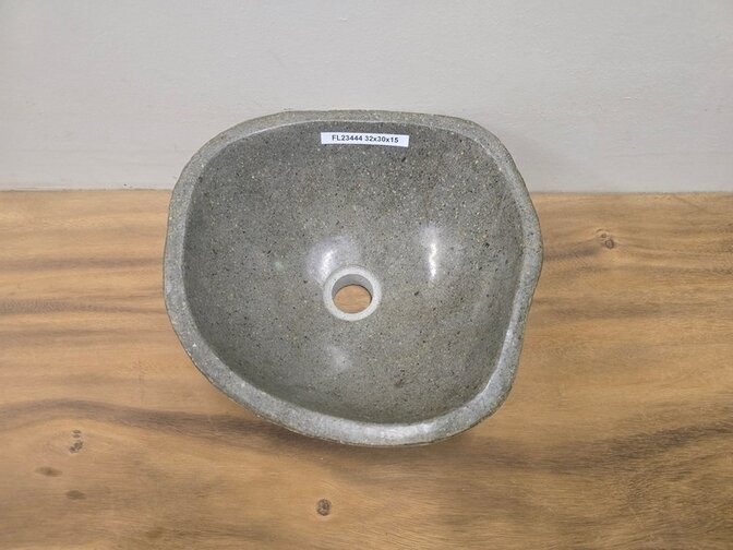Waskom Natuursteen - 32x30x15cm - FL23444