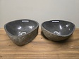 2 waskommen uit 1 steen - 41x38x15cm - FL23456