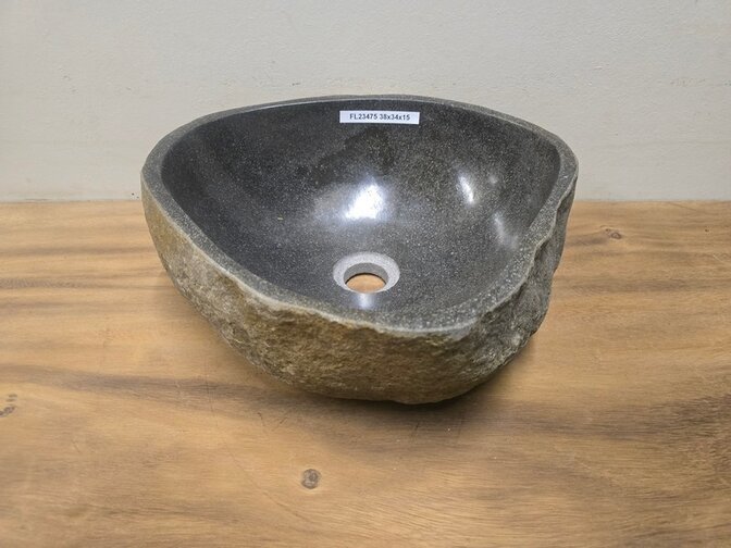 Waskom Natuursteen - 38x34x15cm - FL23475