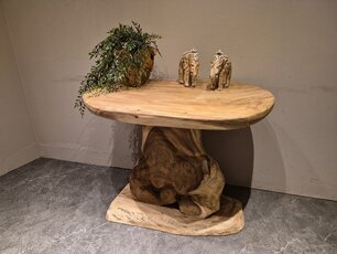 Ovale sidetable 70x100x80cm - AG2559-11.2