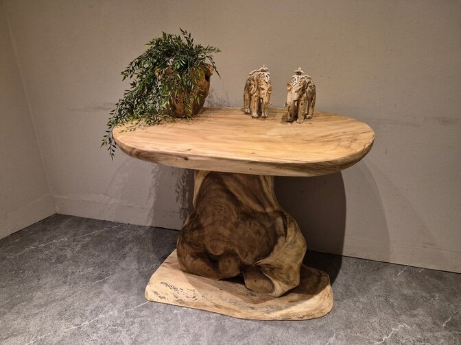 Ovale sidetable 70x100x80cm - AG2559-11.2