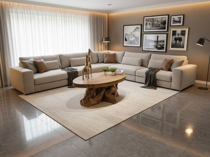 Ovale salontafel 65x100cm - AG2559-15