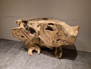 Massief houten sidetable 45x125x80cm - AG2577-05