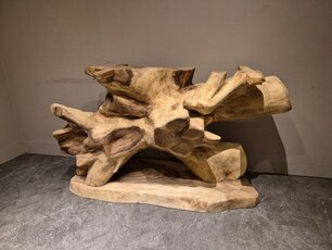 Boomstam bartafel poot - massief 50x170x95cm