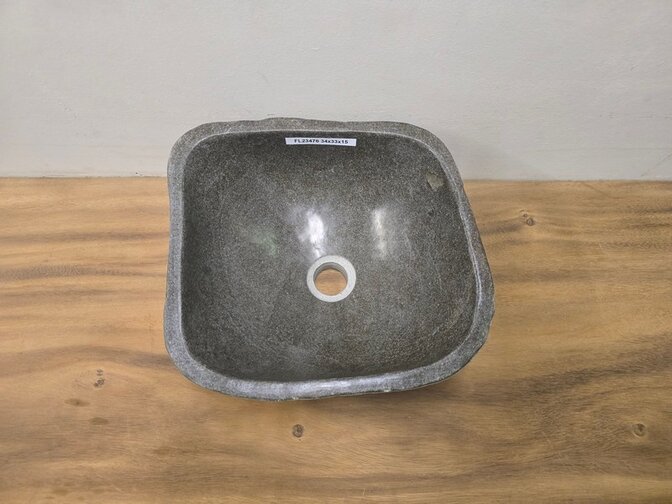 Waskom Natuursteen - 34x33x15cm - FL23476