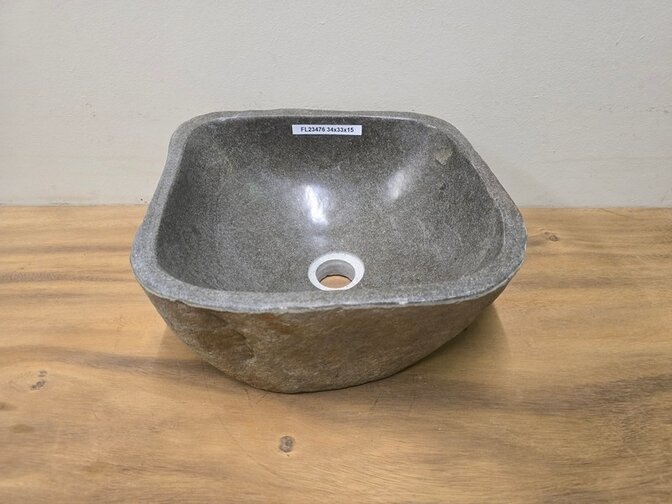 Waskom Natuursteen - 34x33x15cm - FL23476