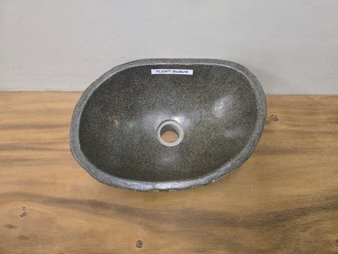 Waskom Natuursteen - 36x26x15cm - FL23477