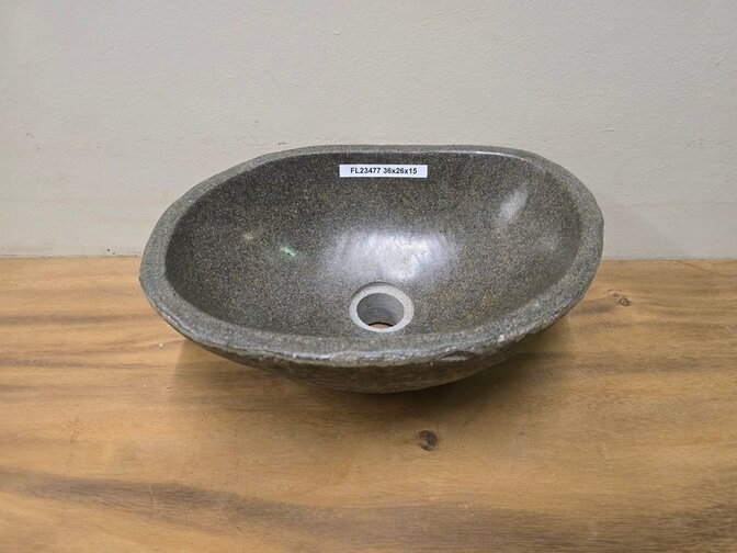 Waskom Natuursteen - 36x26x15cm - FL23477