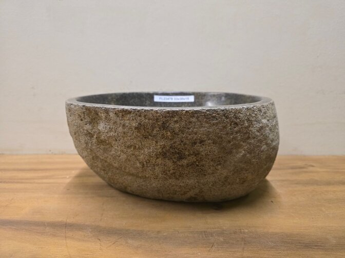 Waskom Natuursteen - 33x30x15cm - FL23478