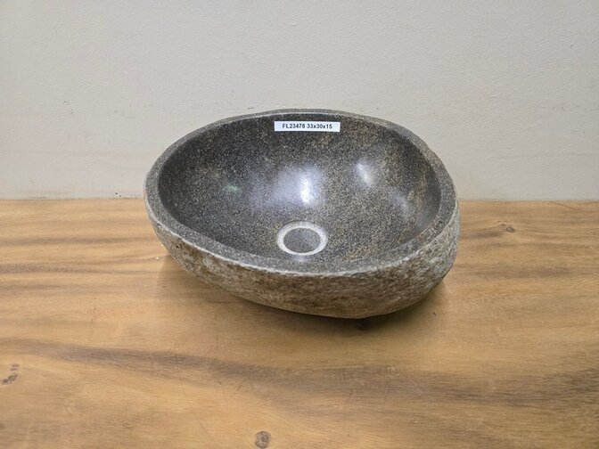 Waskom Natuursteen - 33x30x15cm - FL23478